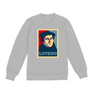 Nome do produto Lutero em Obama Poster Pop Art - Moleton Fechado Unissex