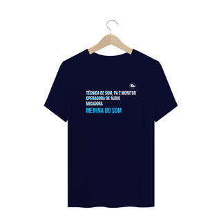 Nome do produto Camiseta Educa Áudio Minina do som - Plus Size