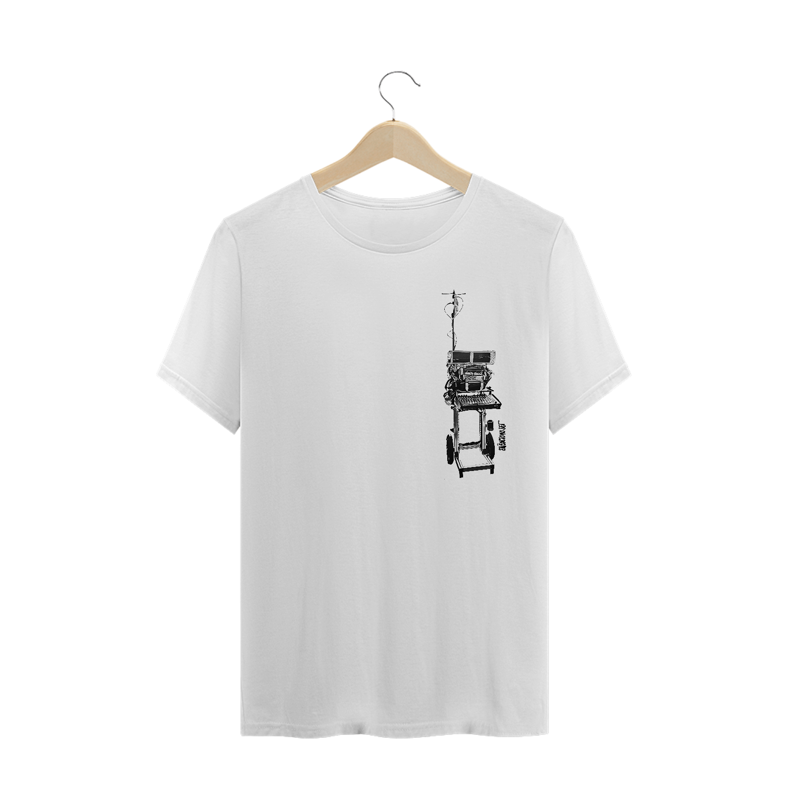 Camiseta Soundcart I | Branca | Cinza