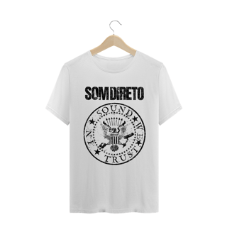 Camiseta In Sound we trust  | Branca | Cinza