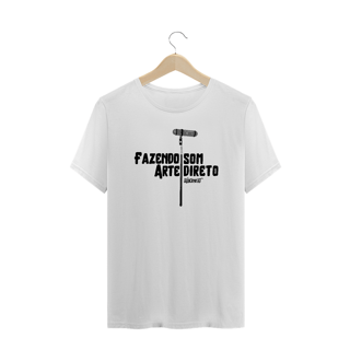 Nome do produto Camiseta Plus Size Fazendo Arte Som Direto | Branca 