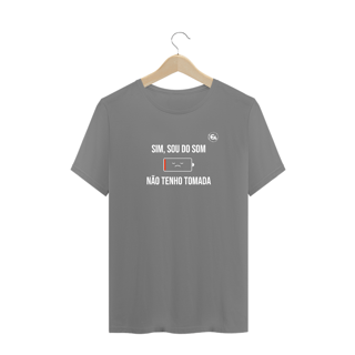Nome do produto Camiseta Educa Áudio Não tenho tomada - Plus Size