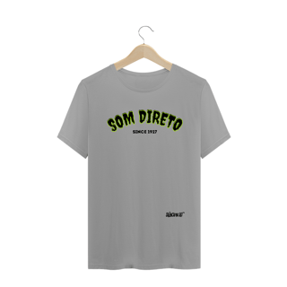 Nome do produto Camiseta Som direto I  | Branca | Cinza