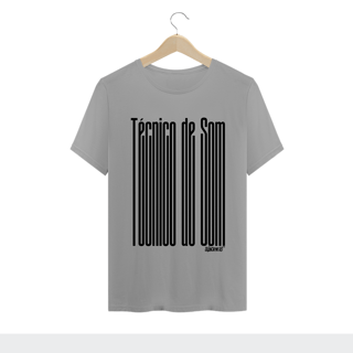Nome do produto Camiseta Técnico de som II | Branca | Cinza