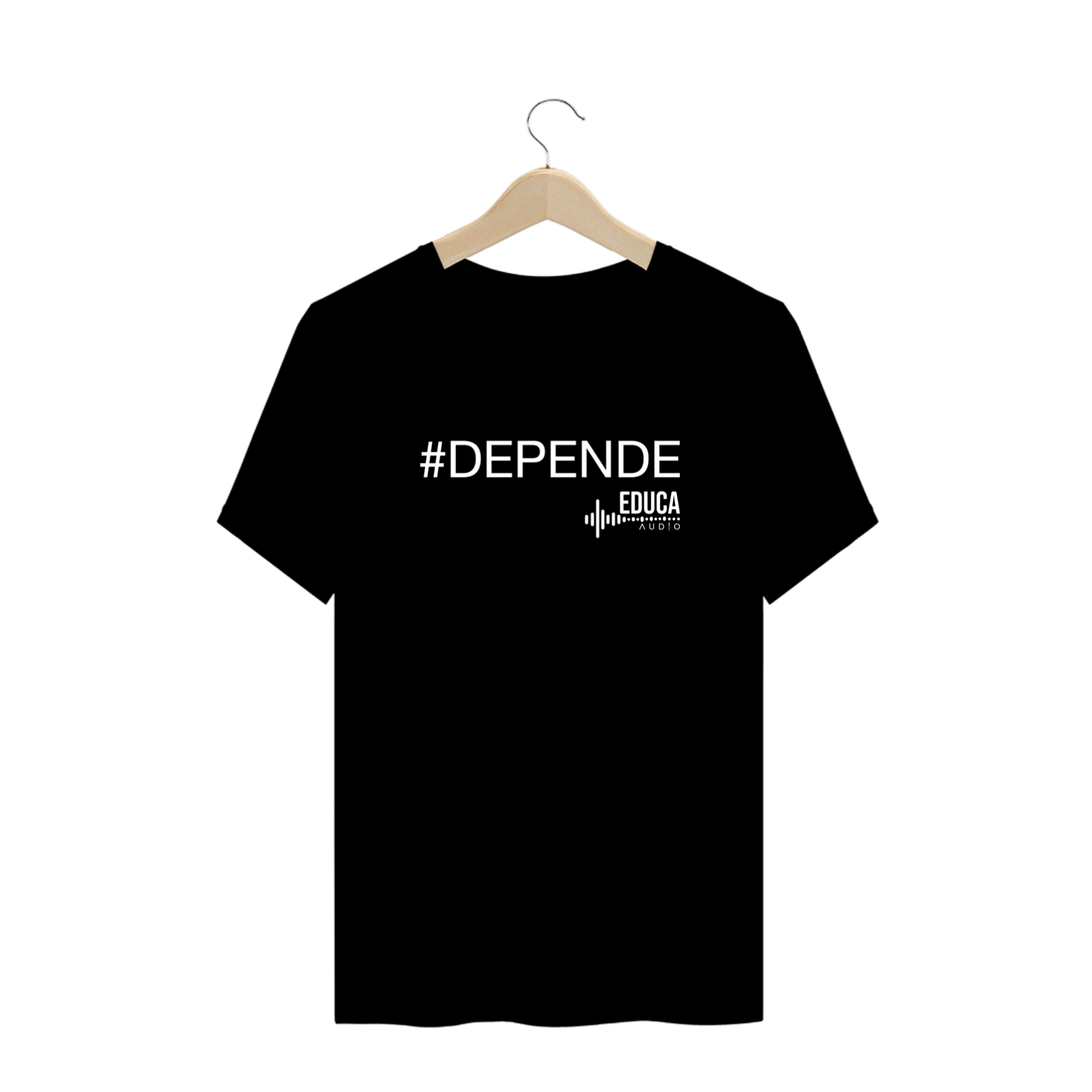 Camiseta Educa Áudio #DEPENDE I - Plus Size