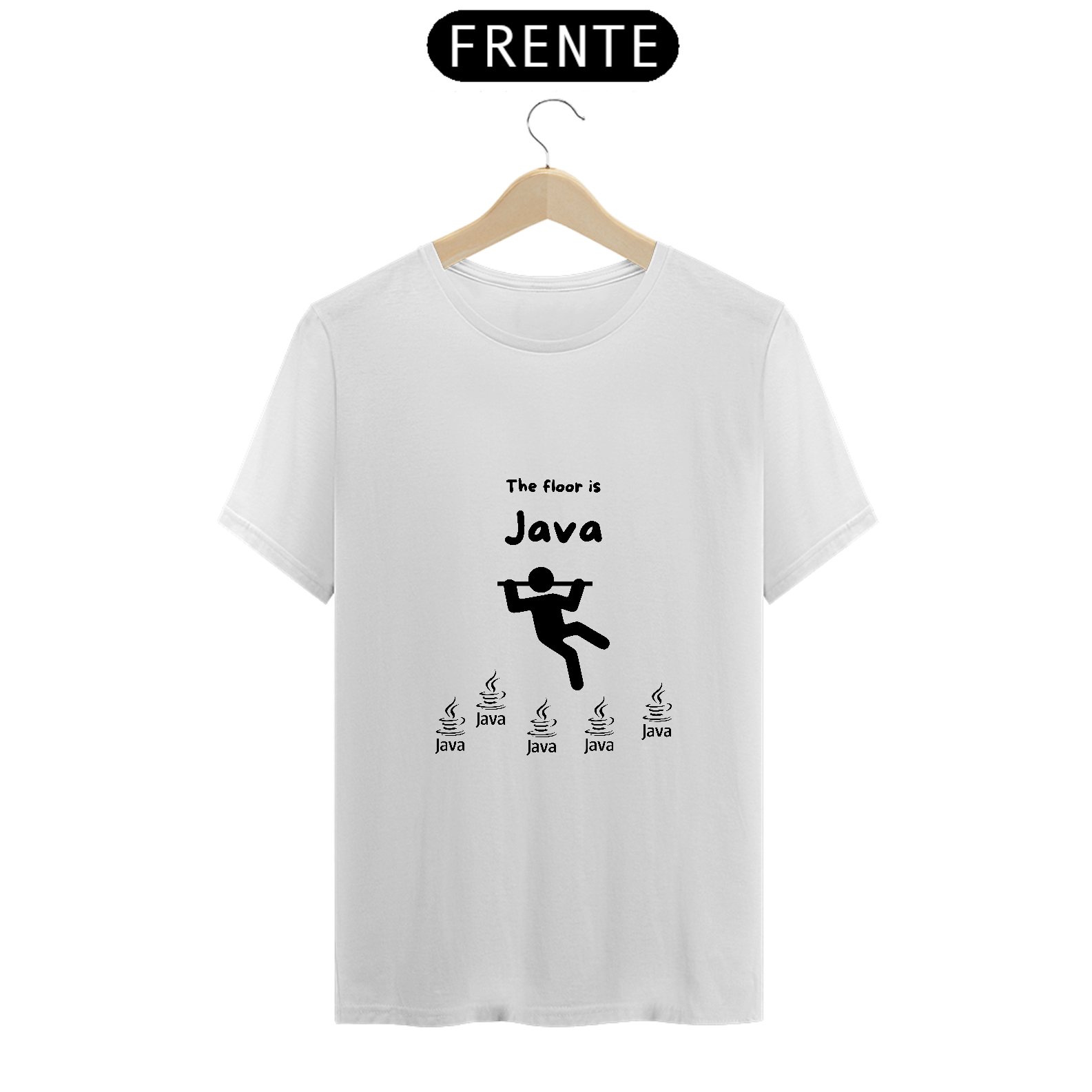 CAMISETA THE FLOOR IS JAVA 1