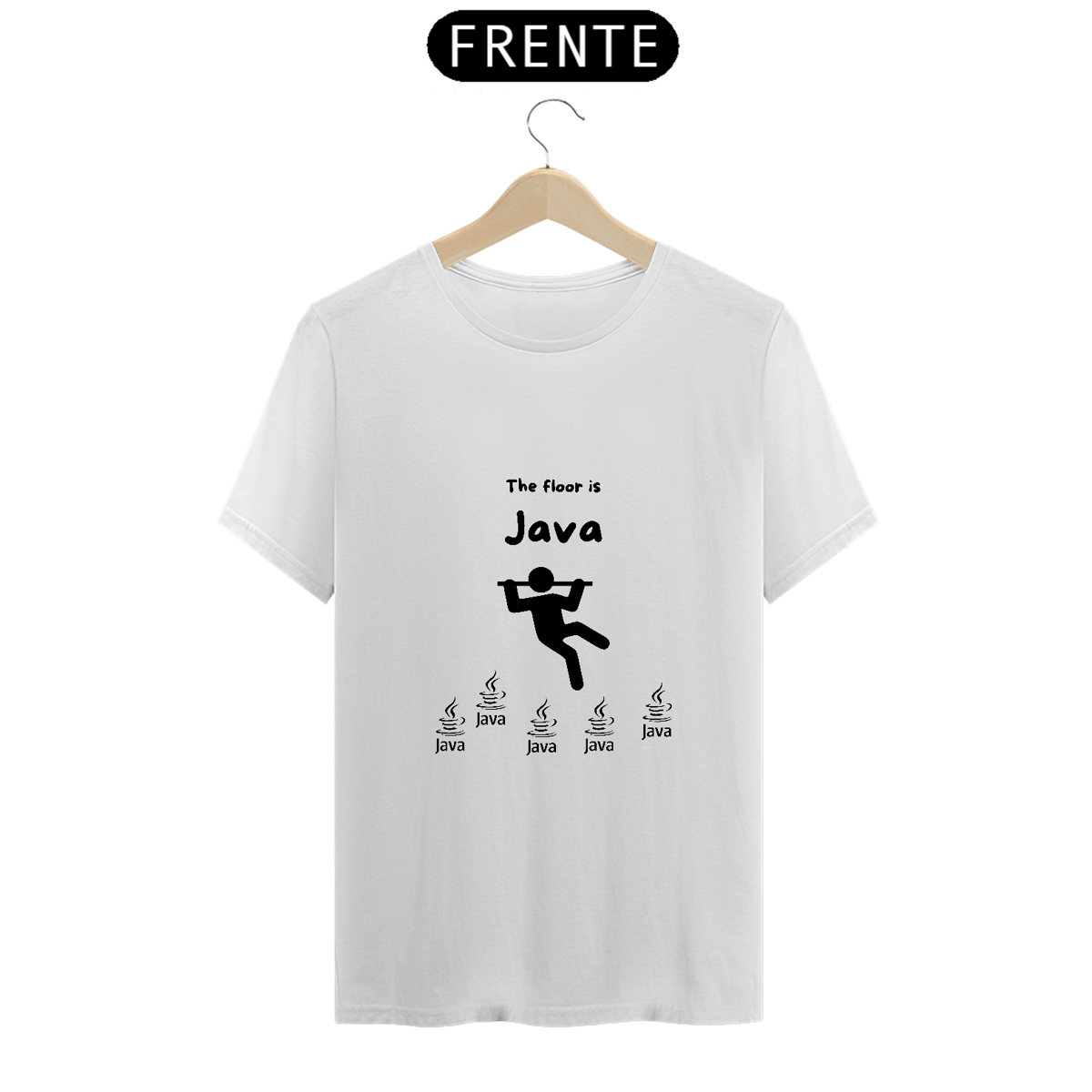 Nome do produto: CAMISETA THE FLOOR IS JAVA 1