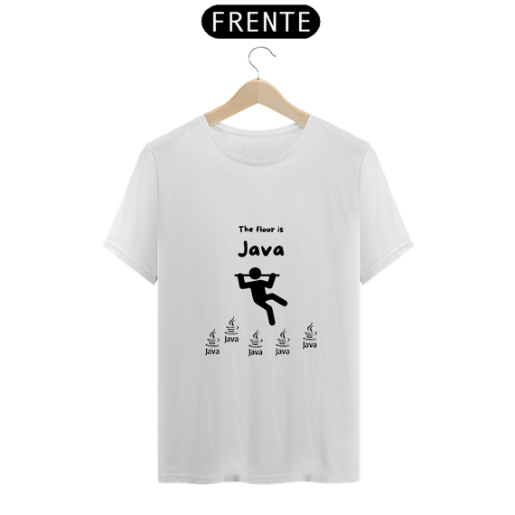 CAMISETA THE FLOOR IS JAVA 1