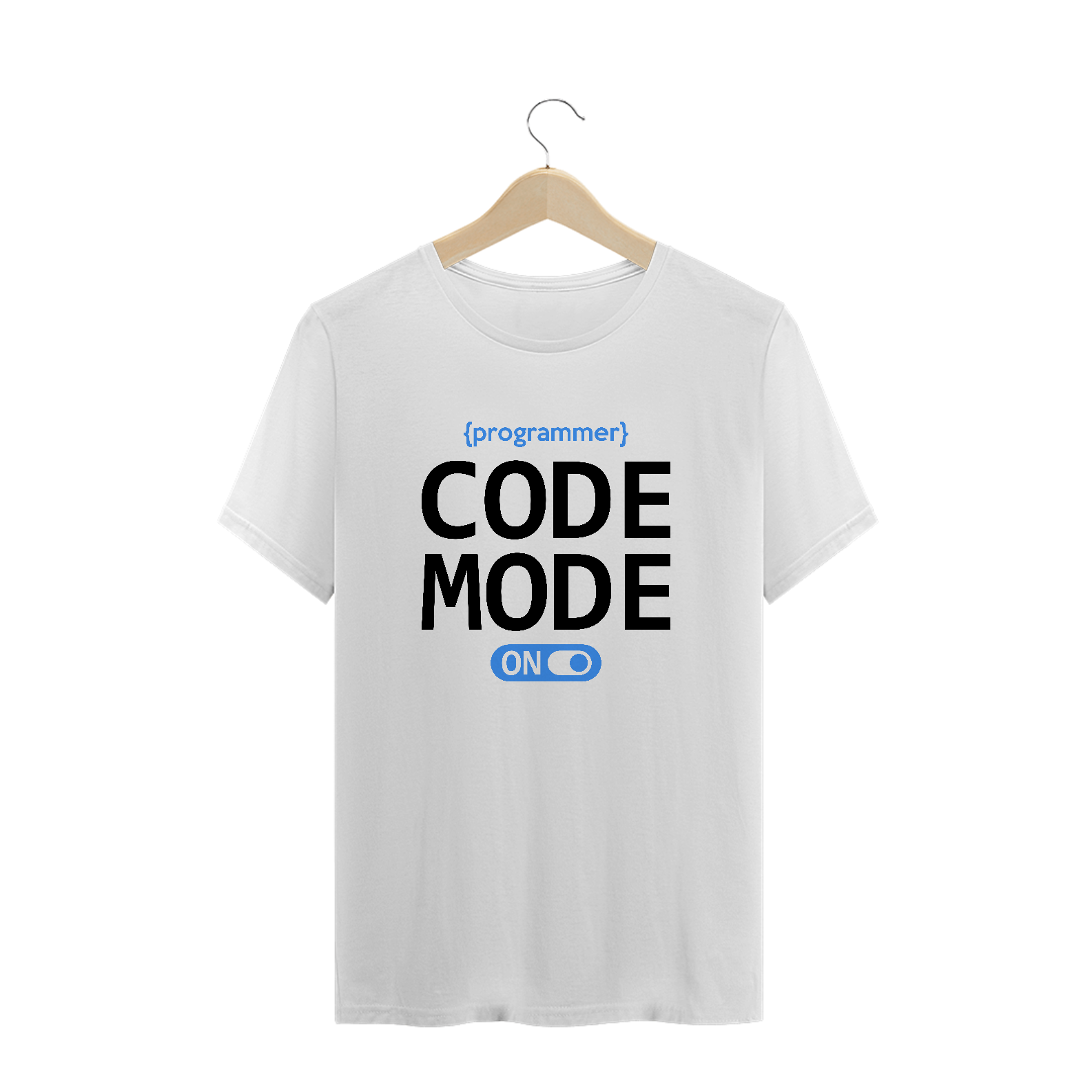 CAMISETA CODE MODE ON BRANCA