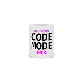 Nome do produto PROGRAMMER CODE MODE ON ROSA