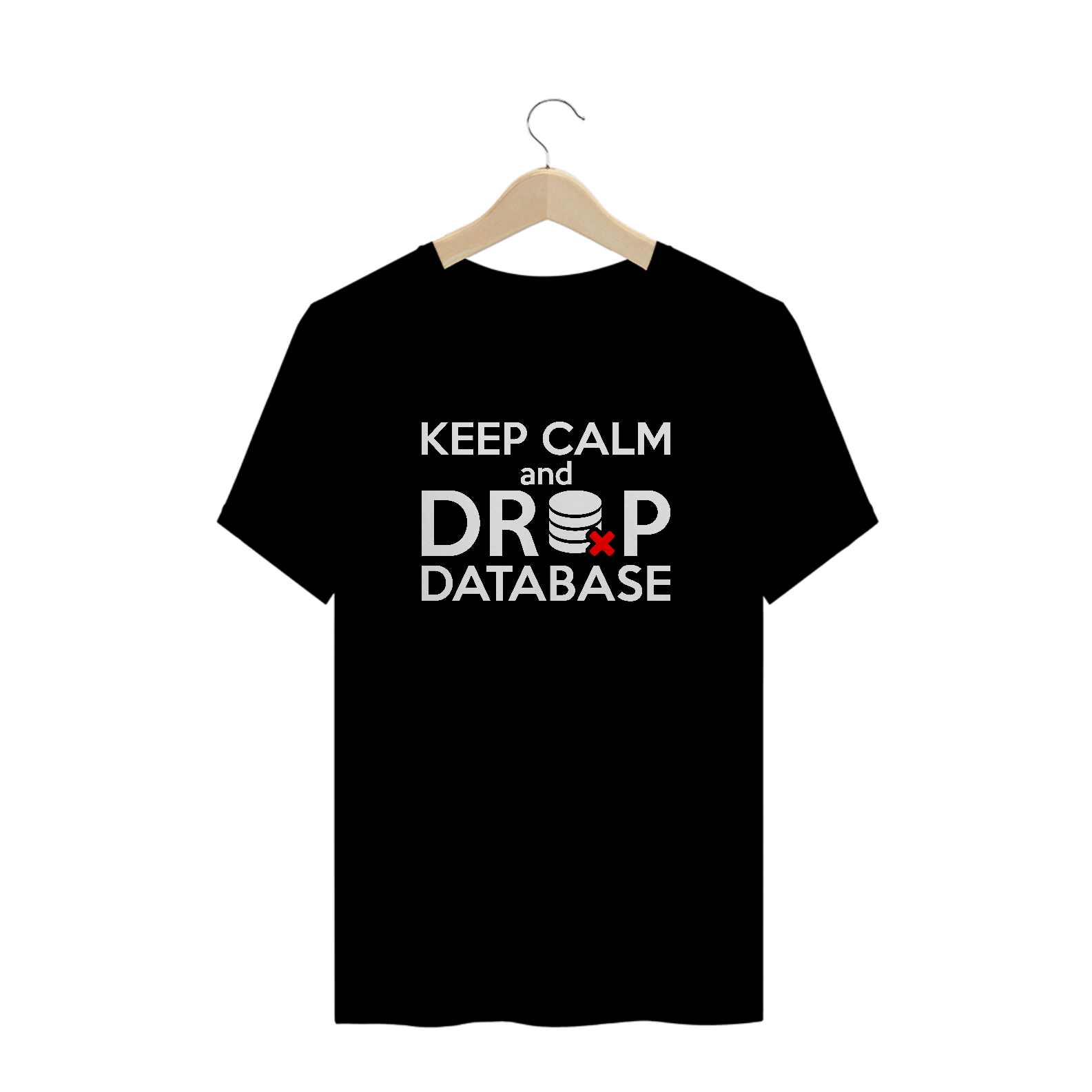 CAMISETA KEEP CALM PRETA