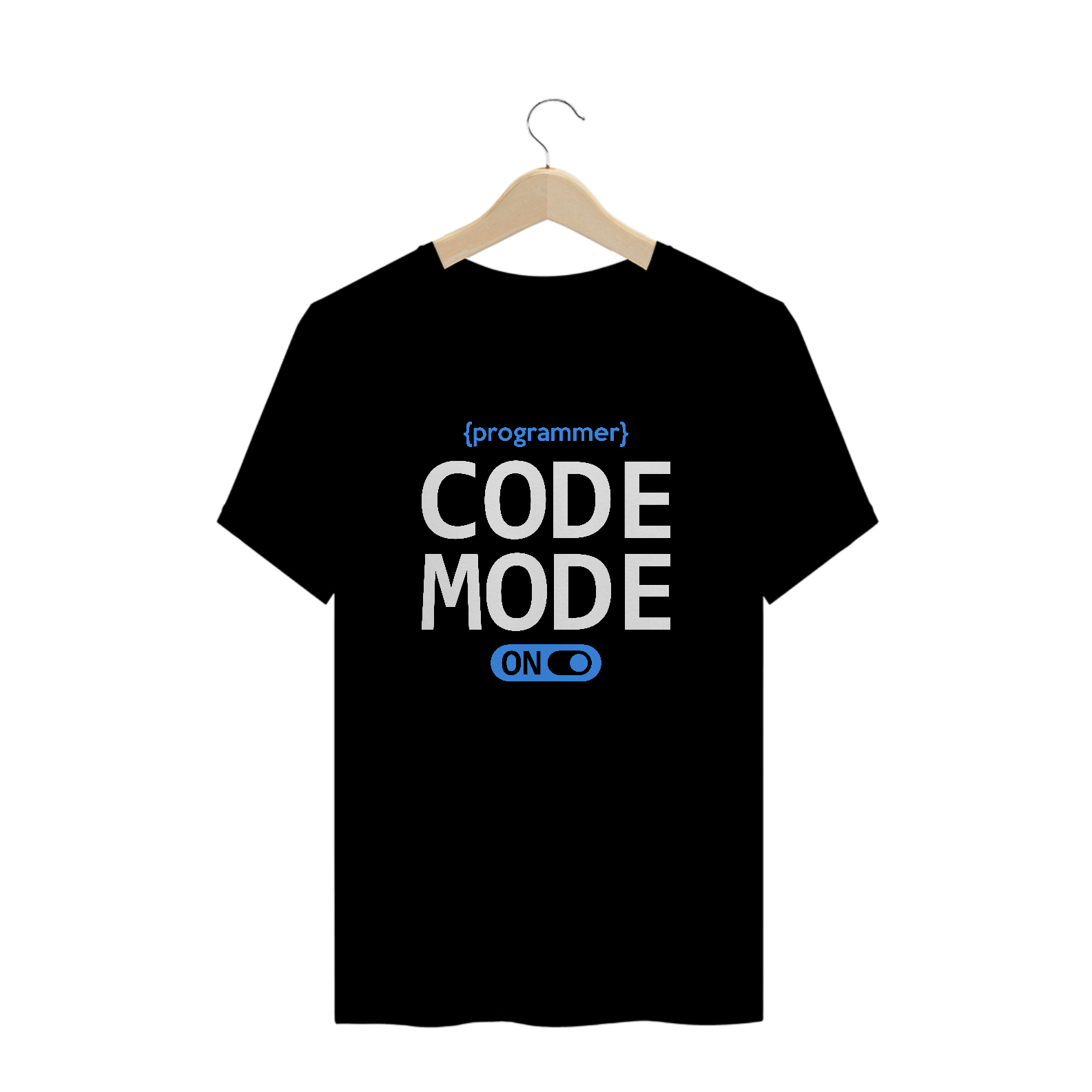 CAMISETA CODE MODE ON PRETA