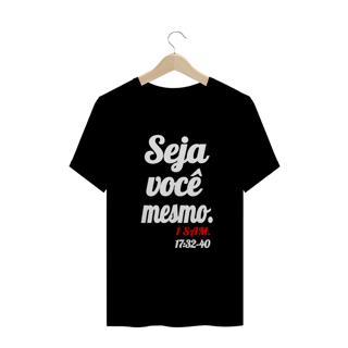 Nome do produto CAMISETA REINOEMMIM 1 SAMUEL 17:32-40 PRETA