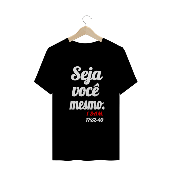 CAMISETA REINOEMMIM 1 SAMUEL 17:32-40 PRETA