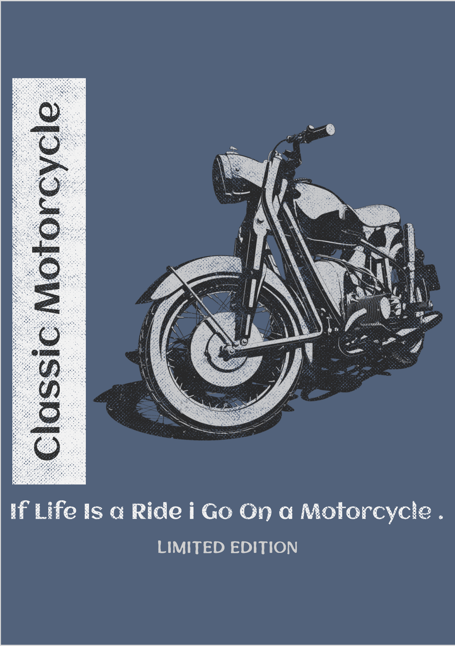 POSTER TAMANHO A 2  CLASSIC MOTORCYCLE