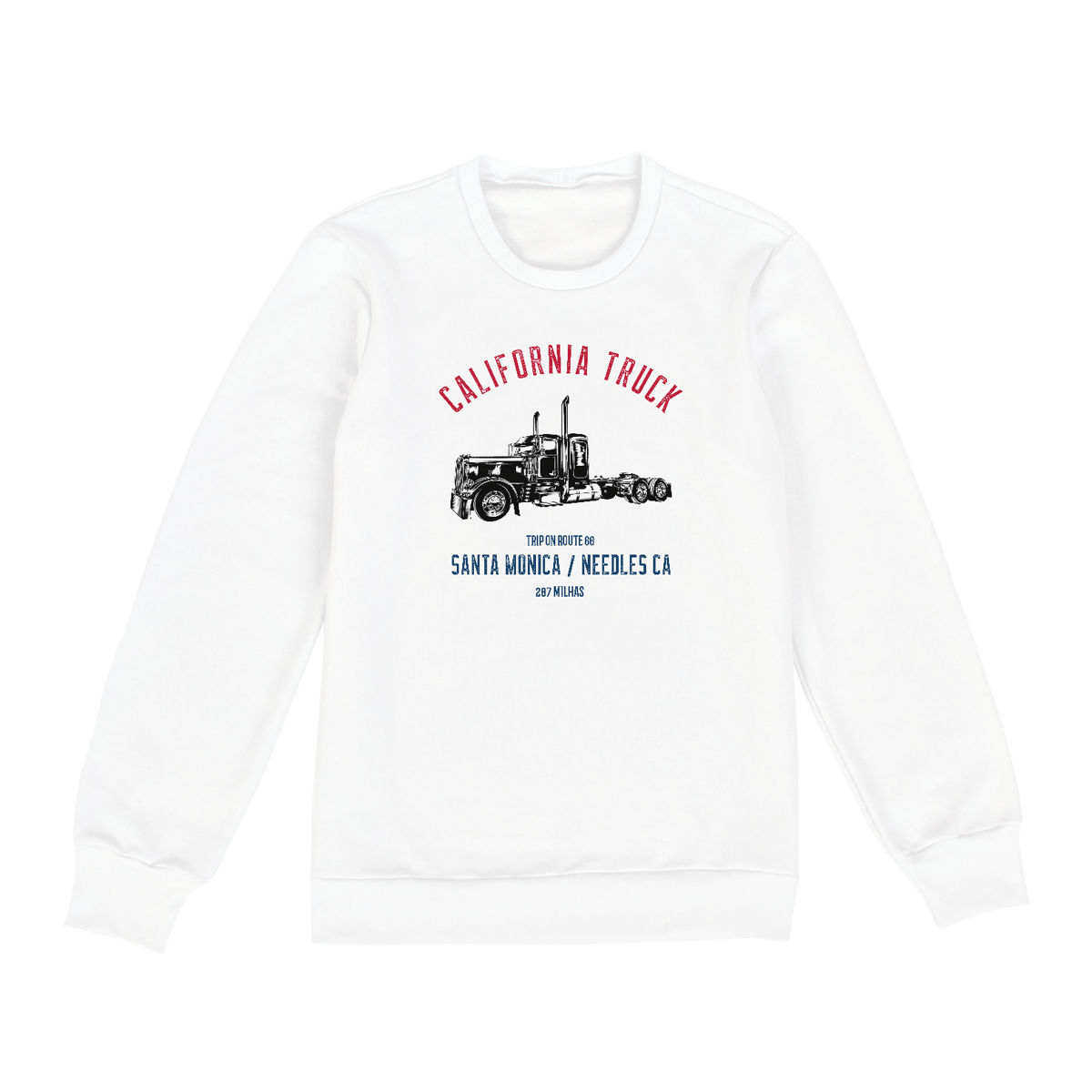 Nome do produto: BLUSA DE MOLETOM FECHADO UNISSEX COLEÇÃO CALIFORNIA ROAD  CALIFORNIA TRUCK
