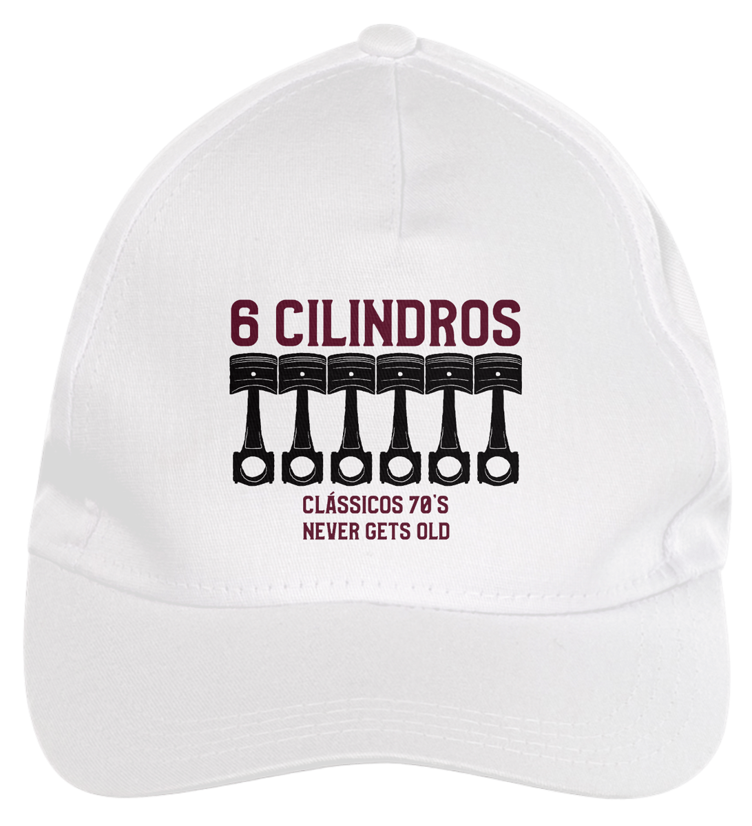 Nome do produto: BONÉ DE BRIM 6 CILINDROS