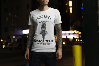 CAMISETA MASCULINA PRIME BRANCA  ROAD RACE