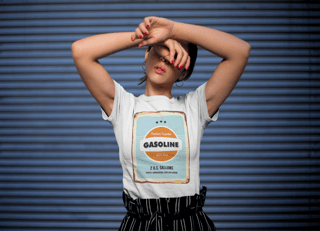 Nome do produto CAMISETA FEMININA BABY LONG PRIME  GASOLINE  G★87