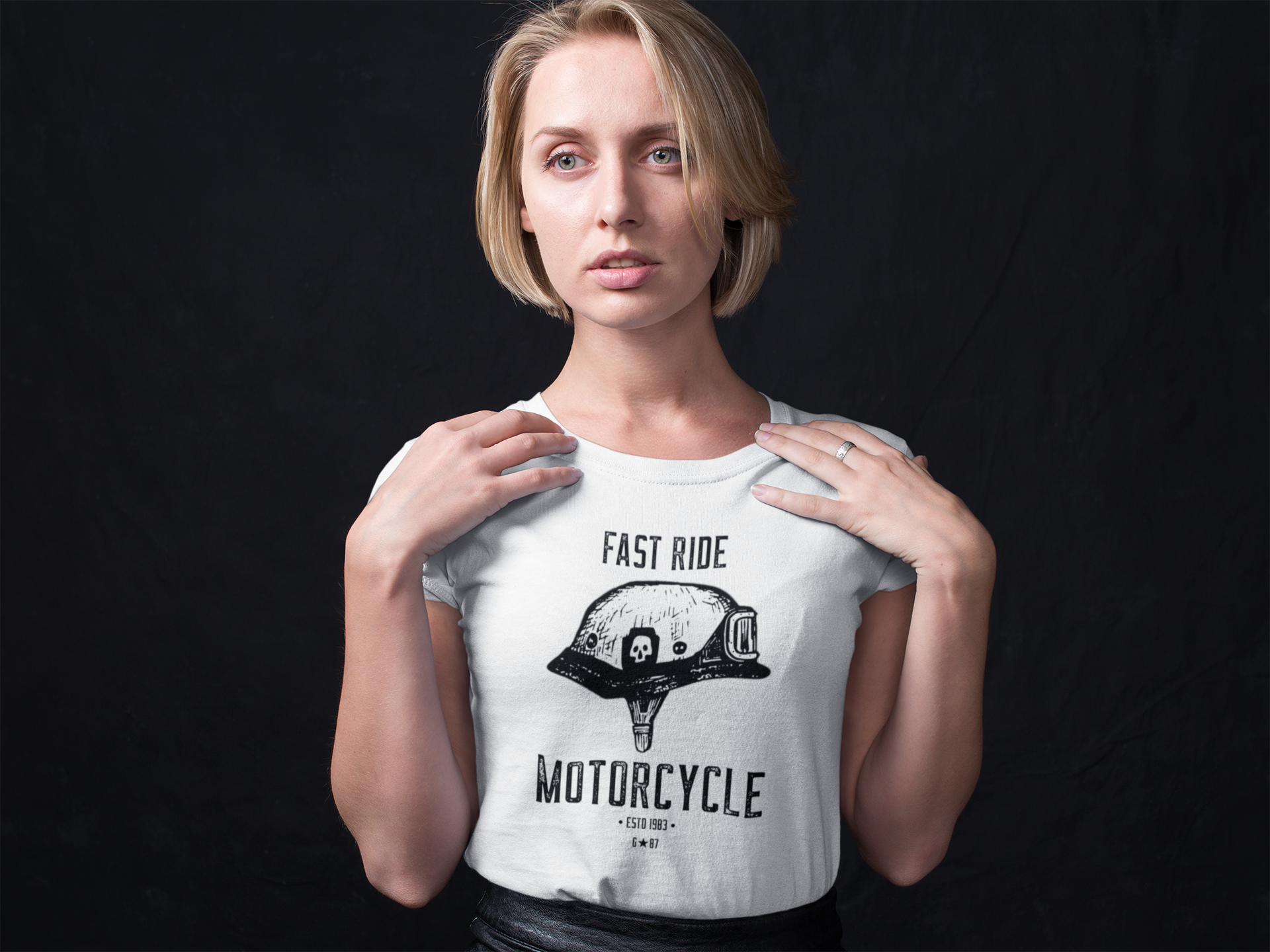 CAMISETA FEMININA BABY LONG  FAST RIDE  G★87