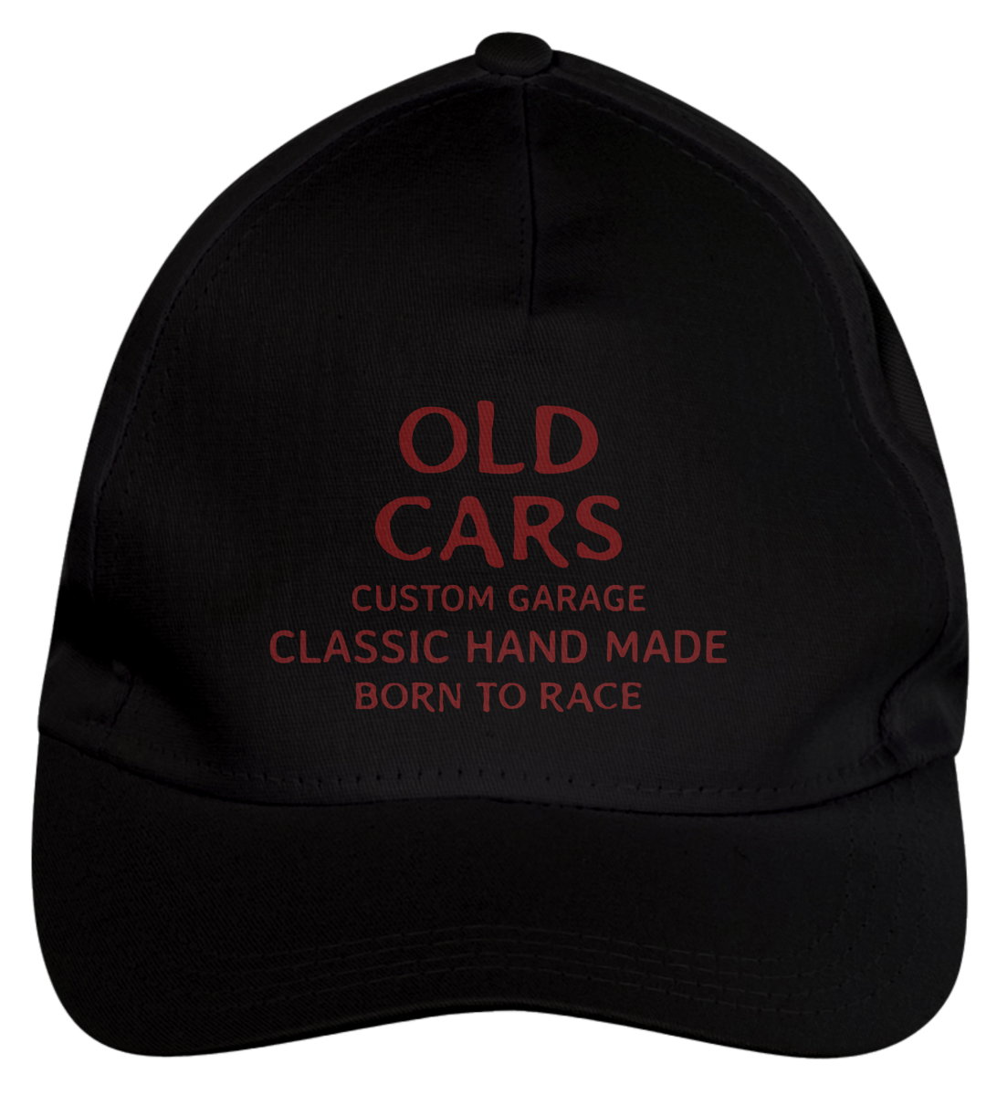 Nome do produto: BONÉ DE BRIM PRETO / BRANCO  OLD CARS