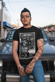 CAMISETA MASCULINA PRIME COLEÇÃO CALIFORNIA ROAD  HOT ROD