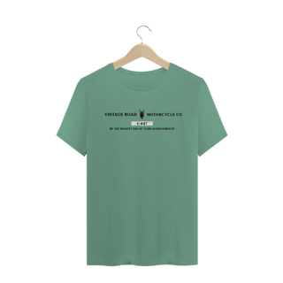 Nome do produto CAMISETA MASCULINA VERDE ESTONADA / VINTAGE ROAD G★87
