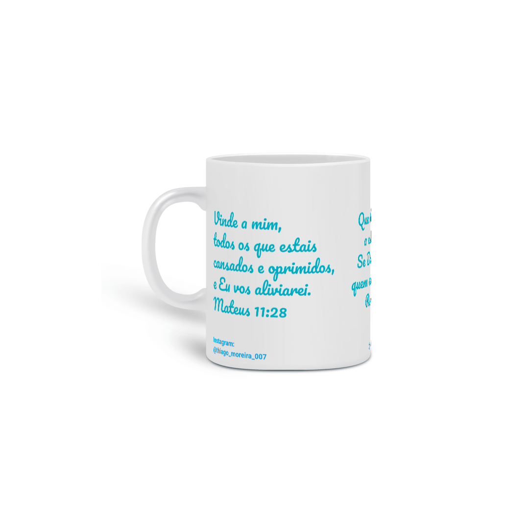 Nome do produto: Caneca com Versículos Bíblicos