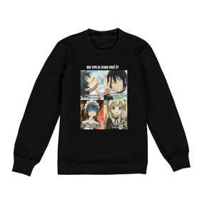 Nome do produto  Que tipo de Otaku você é moletom