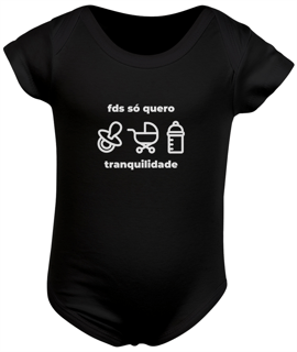 Nome do produto Body Infantil - FDS Tranquilo