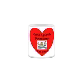 Caneca grande coração