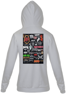 Nome do produto Moletom com Zíper Unissex Lendas do Metal
