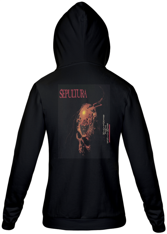 Moletom com Zíper Unissex Sepultura  