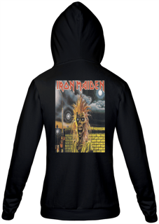Nome do produto Moletom com Zíper Unissex Iron Maiden
