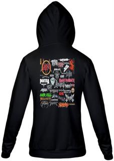 Nome do produto Moletom com Zíper Unissex Lendas do Metal