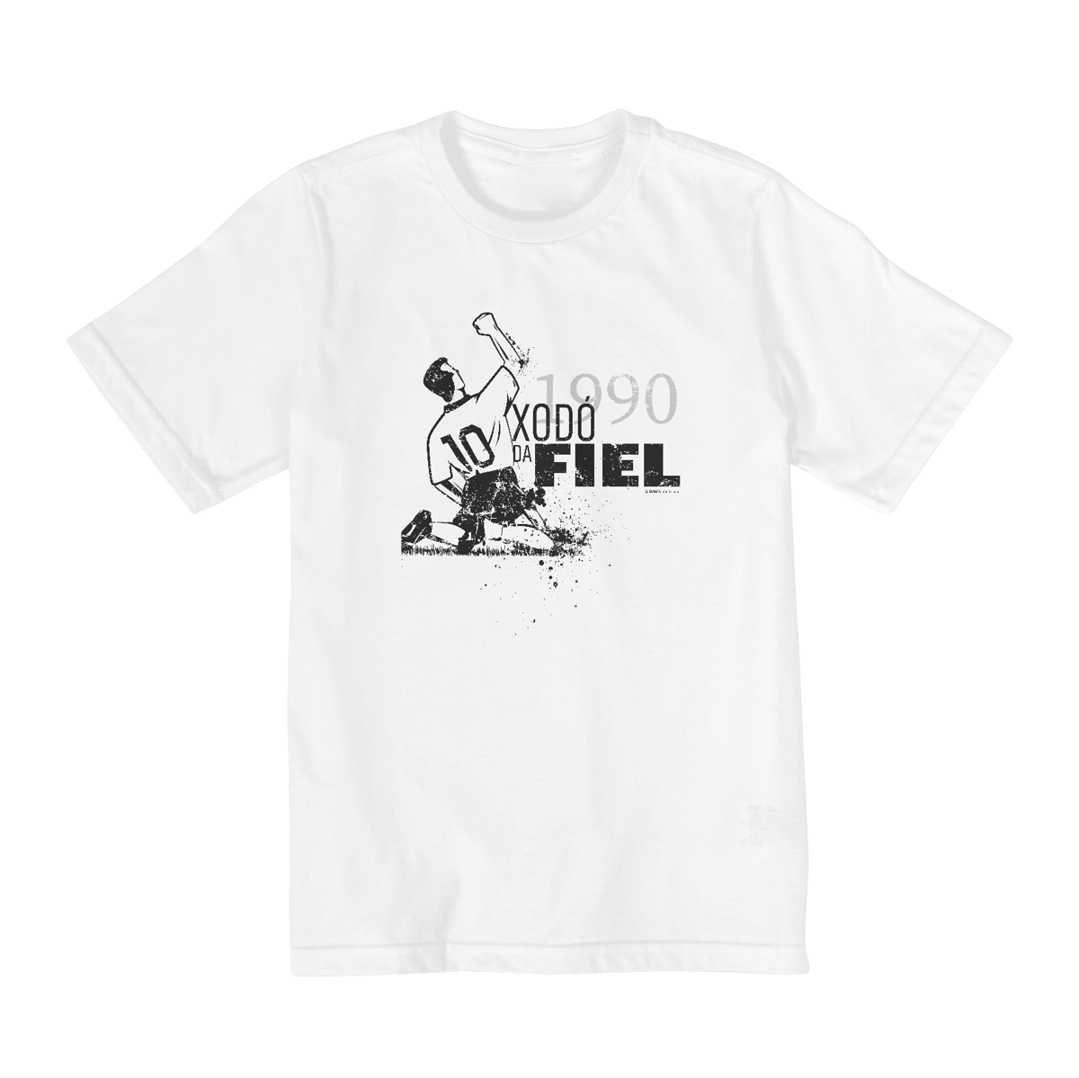 Nome do produto: CAMISETA INFANTIL XODÓ DA FIEL 1990 (2 A 8 ANOS)