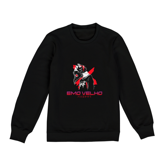 MOLETOM EMO VELHO OTAKU