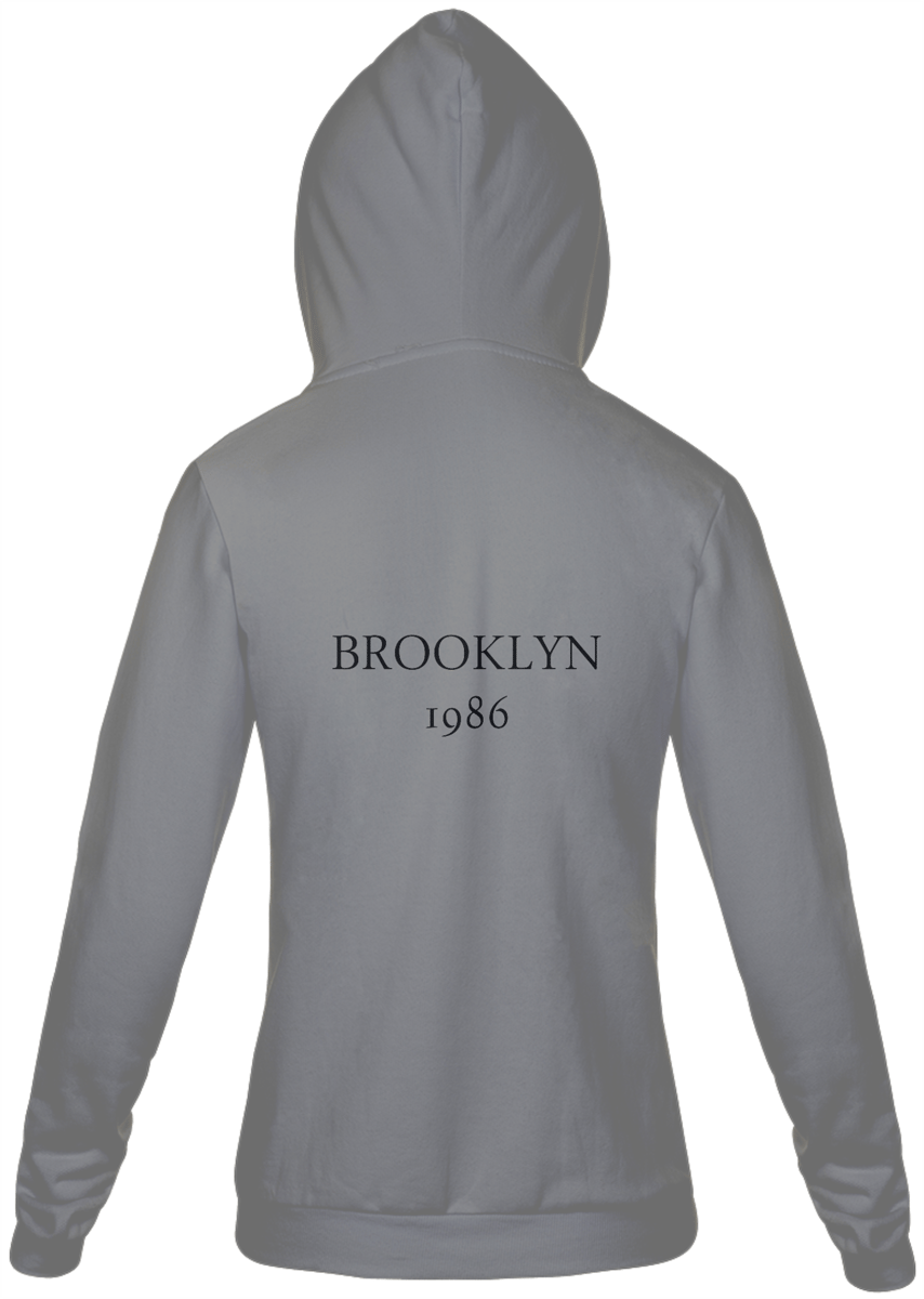 Nome do produto: Moletom com Zíper Unissex ▸ Brooklyn 1986