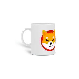 CANECA TO THE MOON SHIB branca logotipo Shib