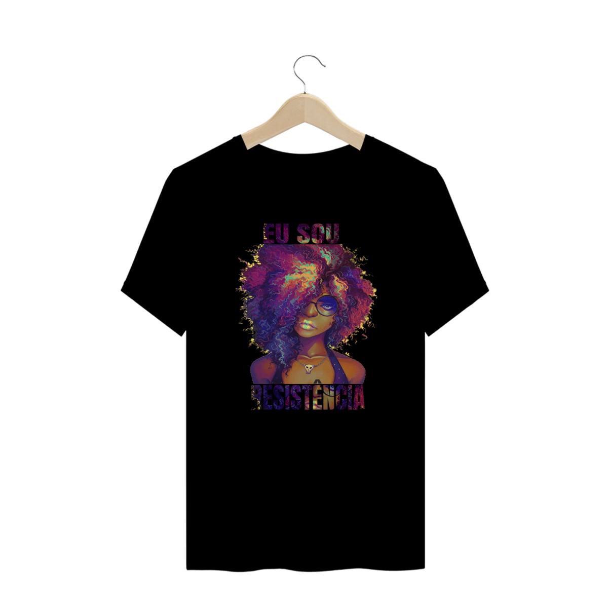 Nome do produto: Afro - Camisa Eu Sou Resistencia