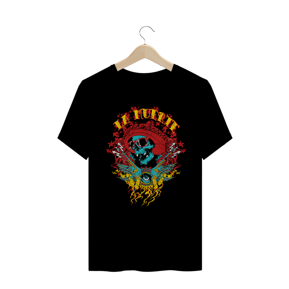 Nome do produto: Caveiras - Camisa Caveira La Muerte