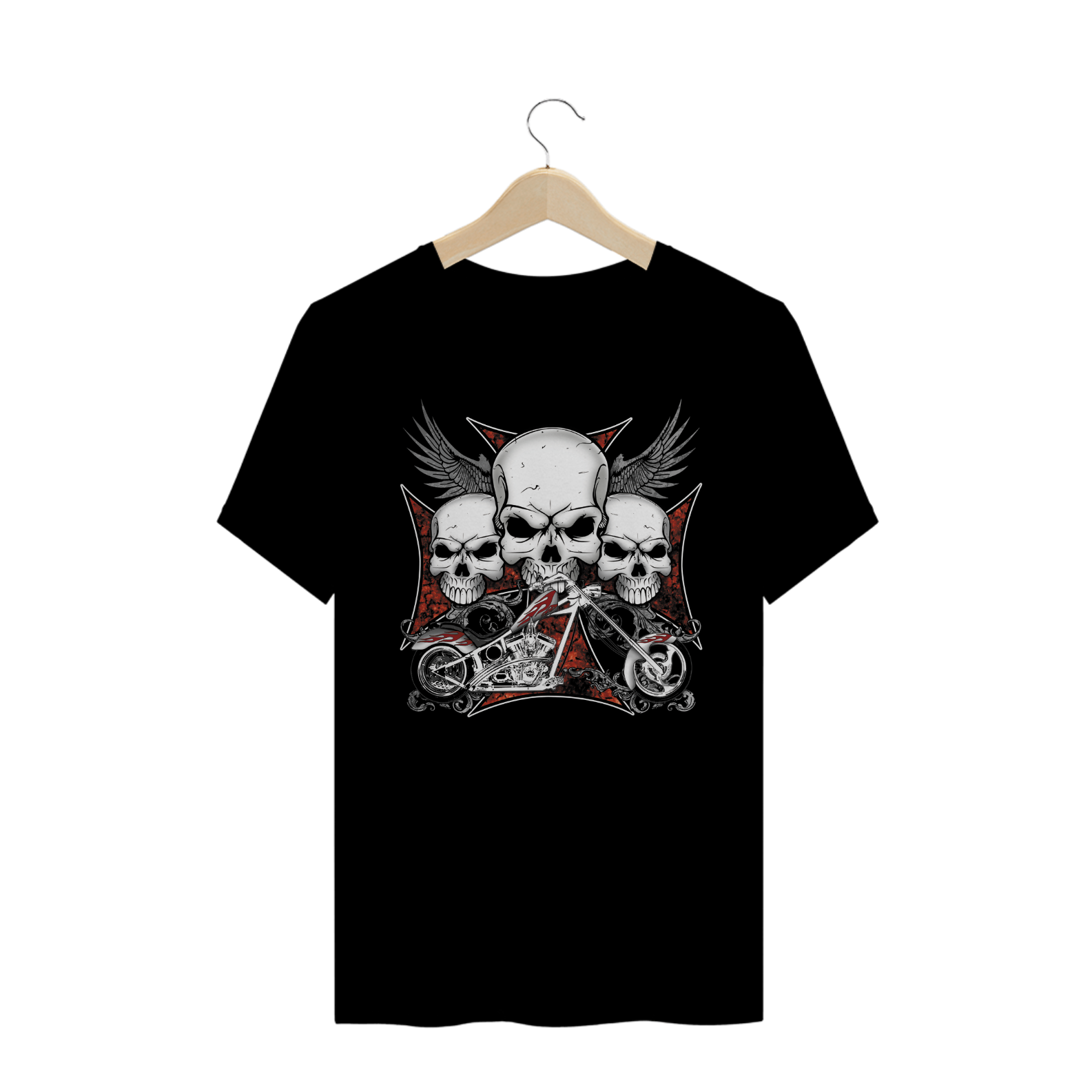 Caveiras - Camisa Caveira Moto