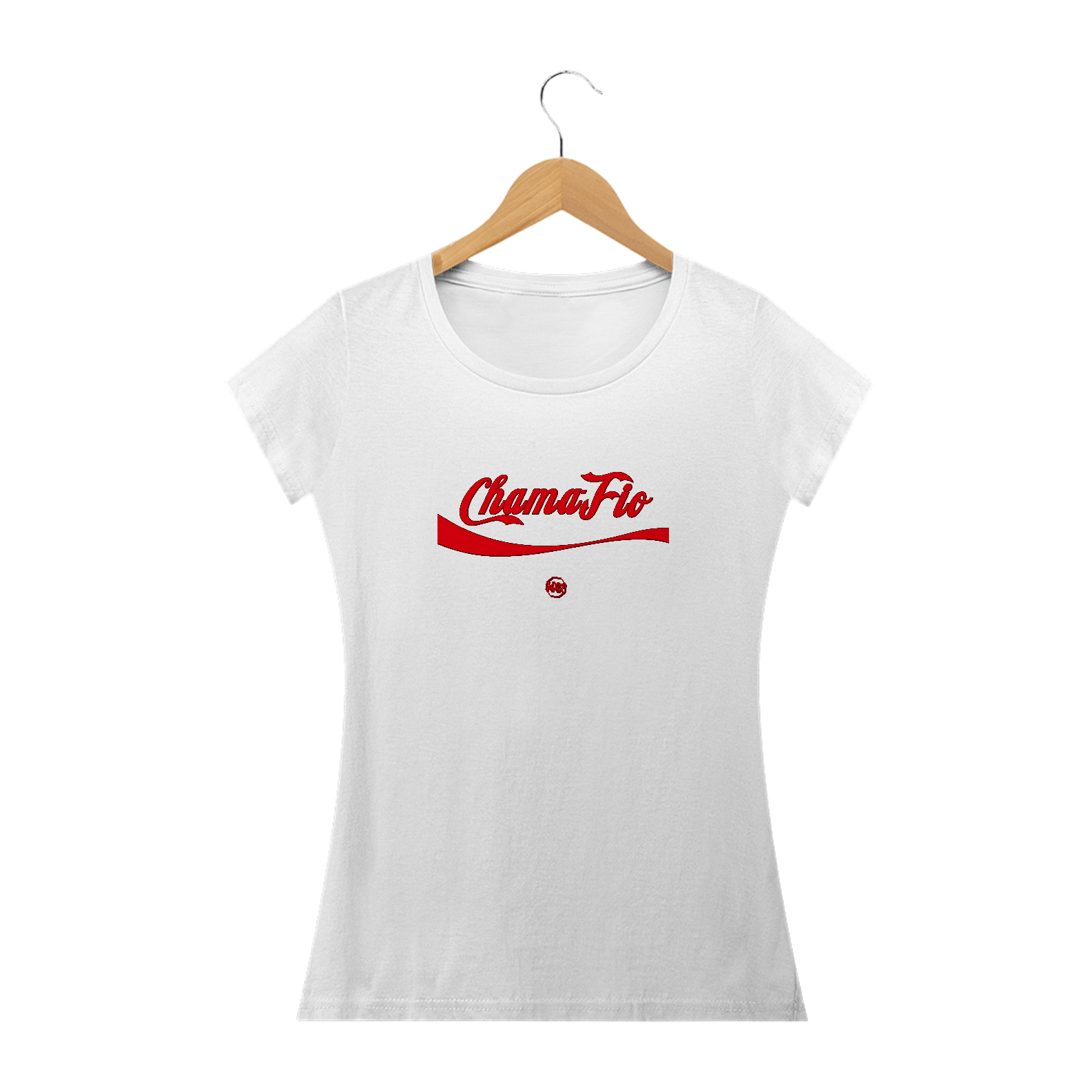 CAMISETA FEMININA CHAMA FIO (CORES CLARAS)