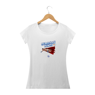 CAMISETA FEMININA SUPERMAN PUNCH