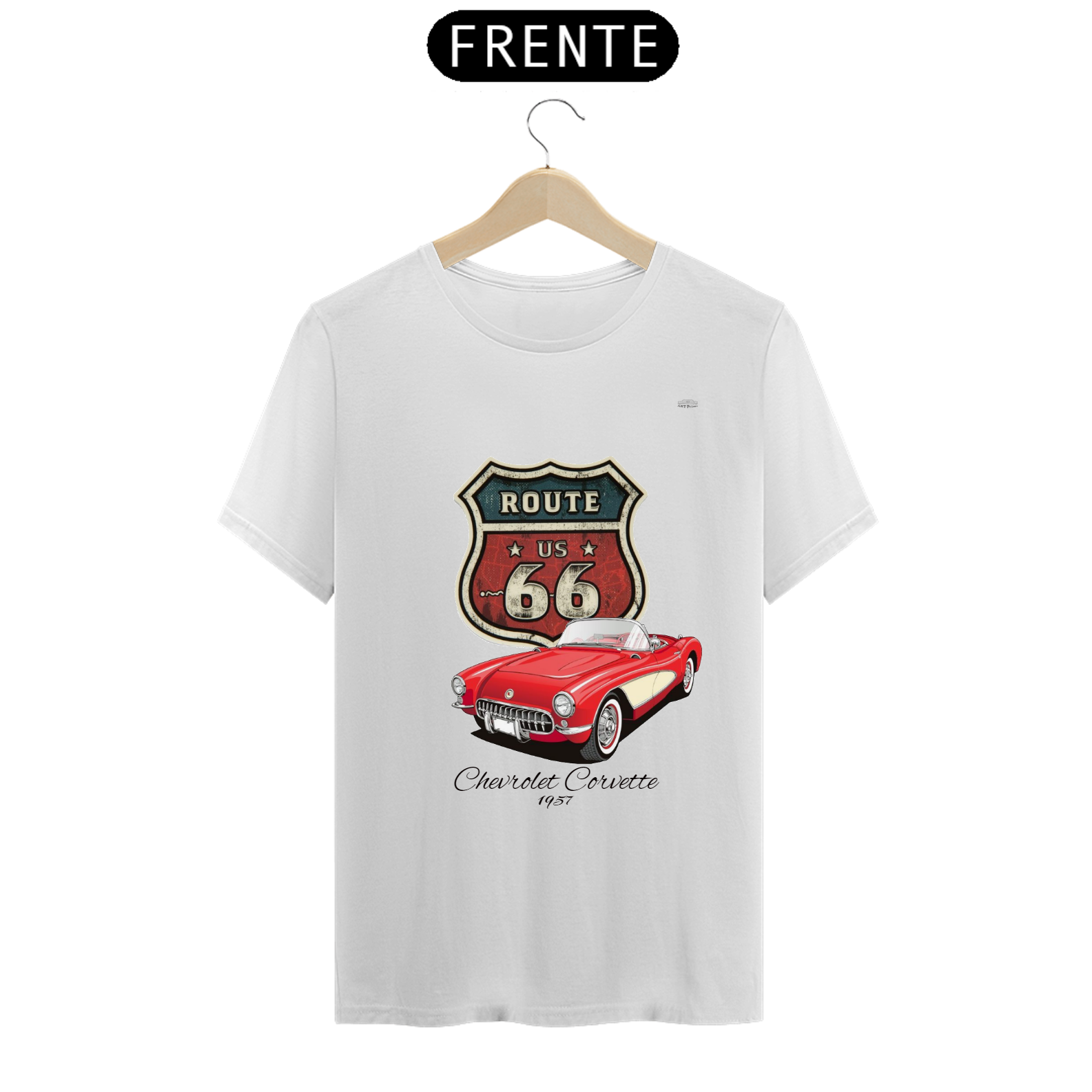 Camiseta ART Prime Masculina Chevrolet Corvette 1957