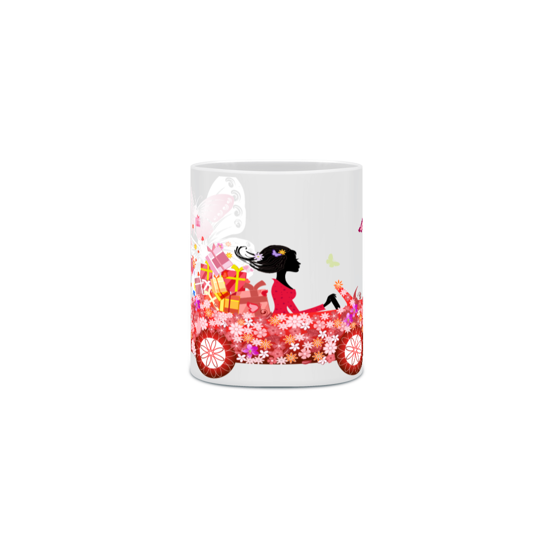 Caneca Carro de Flores