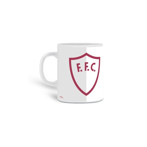 Caneca Fluminense Camisa Branca/Cinza Retrô