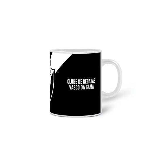 Caneca Preta Clube de Regatas Vasco da Gama