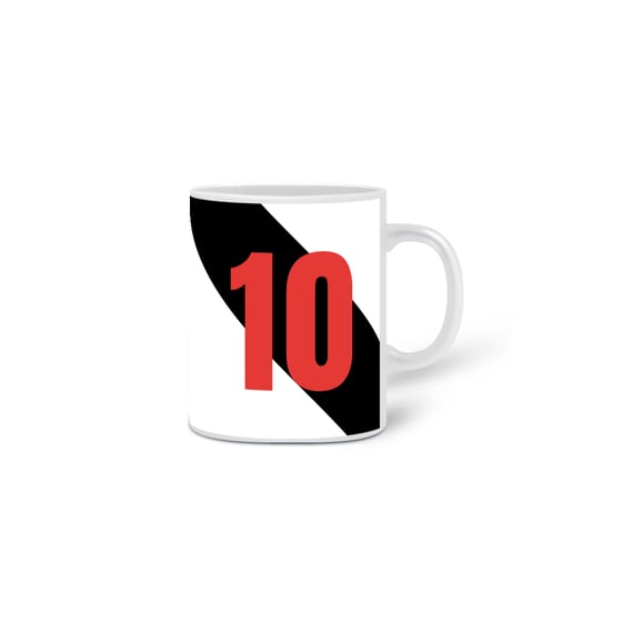 Caneca Vasco da Gama - Camisa 10 Branca