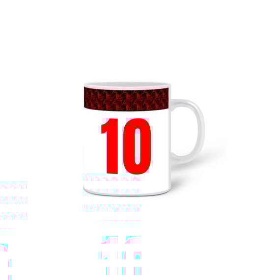 Caneca Flamengo Camisa 10 Branca